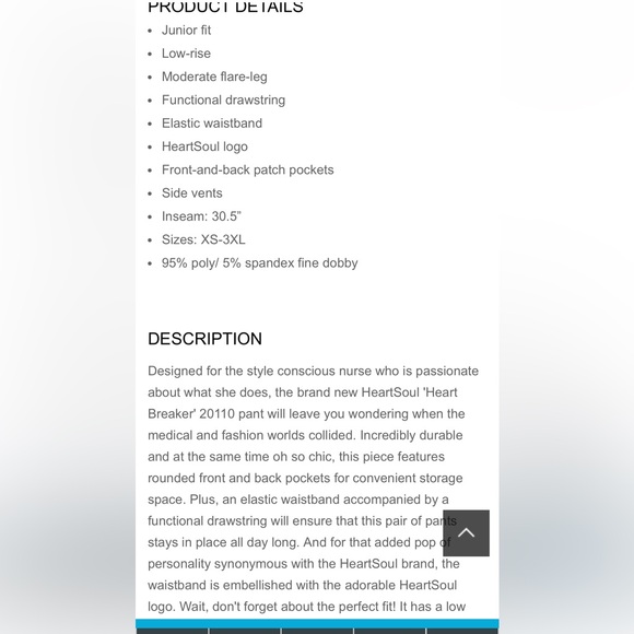 Red Bootcut Scrub Bottoms - Picture 9 of 9